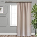 Штора Этель Матовый 1.35x2.6 м (бежевый, 1 шт)