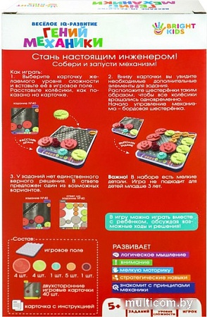 Развивающая игра Рыжий кот Головоломка Веселое IQ-развитие. Гений механики ИК-8712