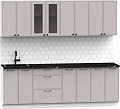 Готовая кухня Интермебель Лион-18 В-1 2.4м (луна софт/тунис)