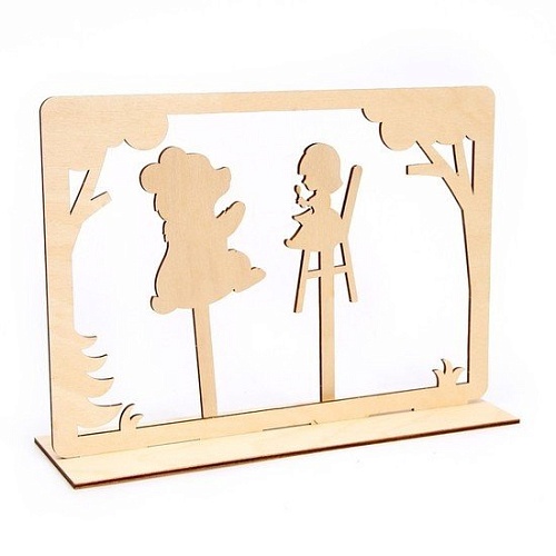 Развивающая игра Лесная мастерская Теневой театр по мотивам русской народной сказки «Три медведя» 5329719