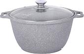 Кастрюля Kukmara кмс42а (светлый мрамор)