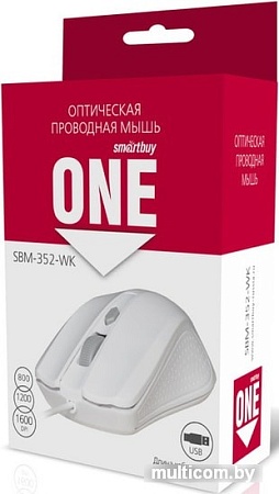 Мышь SmartBuy One 352 (белый)