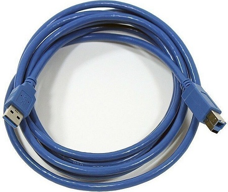 Кабель AOPEN ACU301-1.8м USB-A - USB-B (1.8 м, синий)