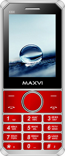 Мобильный телефон Maxvi X300 Red
