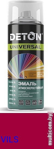 Эмаль Deton Universal Алкидная атмосферостойкая RAL 3011 0.52 л (вишня)