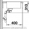 Кухонная мойка Blanco Subline 340/160-F (алюметаллик)