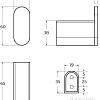 Крючок для ванны Cezares STYLUS-HK-01 (хром)