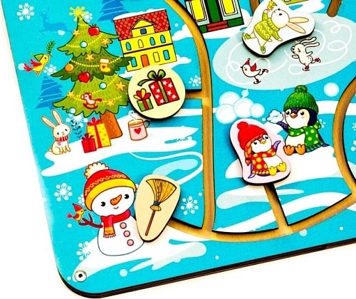 Лабиринт WoodLand Toys Новый год 114113