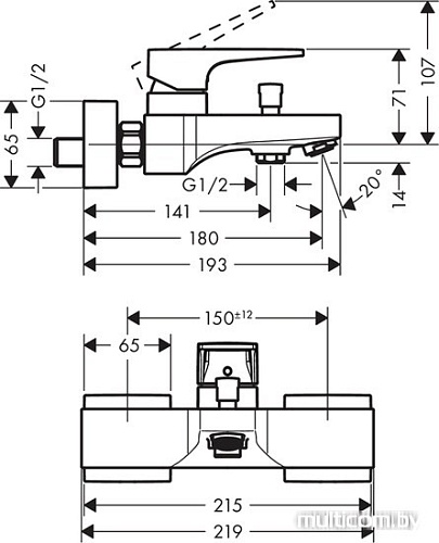 Смеситель Hansgrohe Metropol 74540000