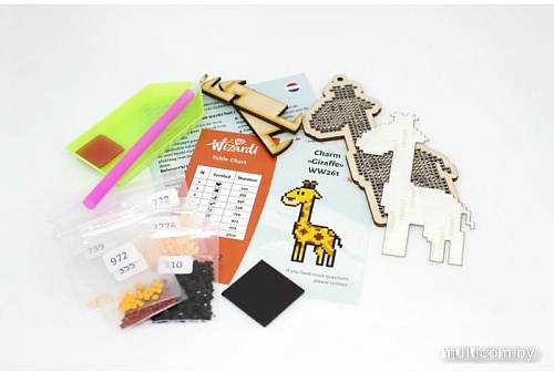 Алмазная мозаика Wizardi Гигант Саванны WWP402