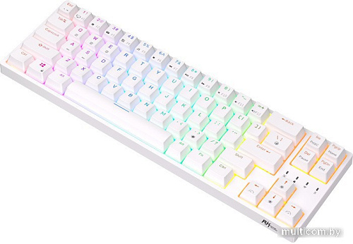 Клавиатура Royal Kludge RK68 Plus RGB (белый, RK Red)