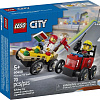 Конструктор LEGO City 60458 Пицца против пожарной машины