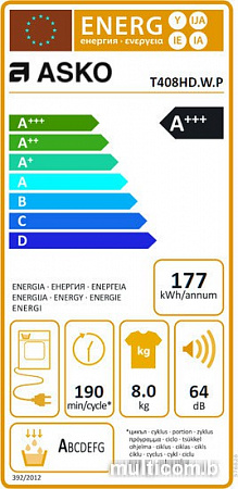 Сушильная машина ASKO T408HD.W.P