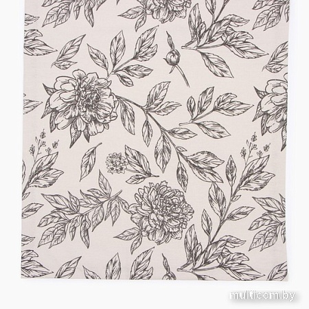 Дорожка на стол Этель Black Flowers 10283364