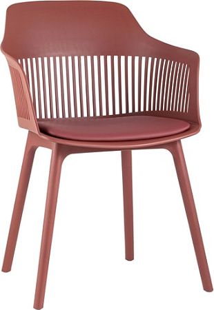 Стул с подлокотниками Stool Group Crocus c подушкой (бордовый)