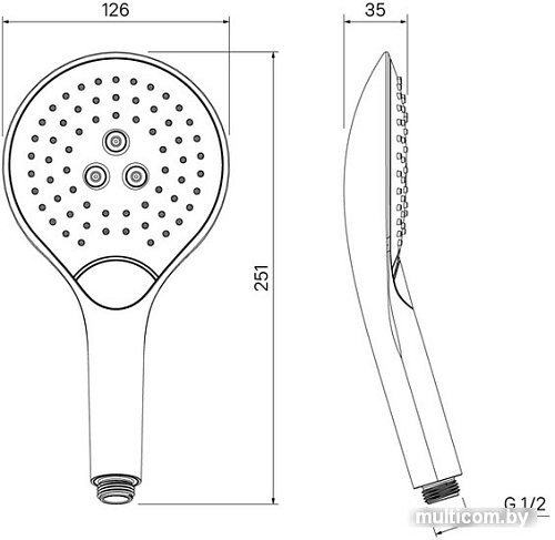 Душевая лейка IDDIS 0903F00i18
