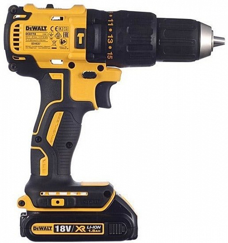 Дрель-шуруповерт DeWalt DCD778S2T (с 2-мя АКБ 1.5 Ah)