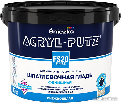 Шпатлевка Sniezka ACRYL-PUTZ FS20 FINISZ (РБ, 1.5 кг)