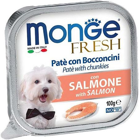 Сухой корм для собак Monge Fresh с лососем, ламистер (100 г)