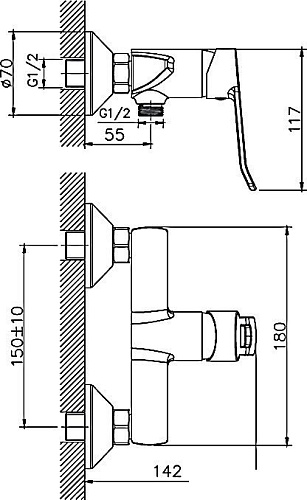Гигиенический душ Haiba HB55556