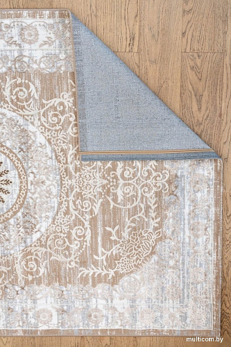 Ковер для жилой комнаты Radjab Carpet Бьянка Прямоугольник D026A 8817RK-B (1.2x1.8, Cream Shirink/Vizon Fdy)