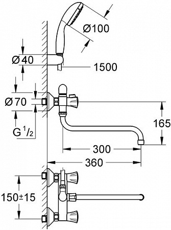 Смеситель Grohe Costa L 2679010A