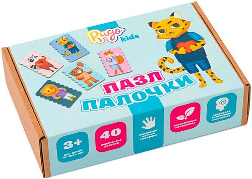 Мозаика/пазл Rugo Пазл на палочках Животные P202105