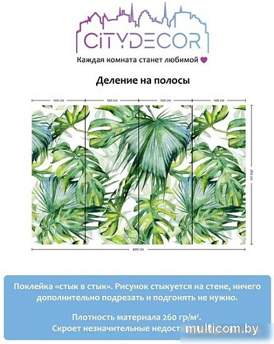 Фотообои Citydecor Абстракция 113 400x260