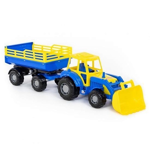 Полесье Мастер трактор с прицепом №2 и ковшом 35288