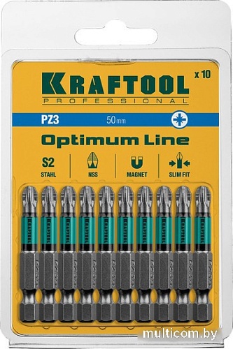 Набор бит KRAFTOOL 26124-3-50-10