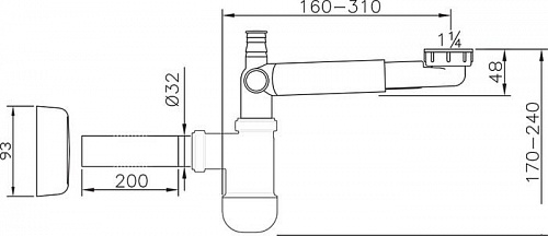 Сифон Ravak X01612
