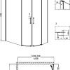 Душевой уголок Grossman Galaxy GR-4120L 120x80