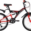 Детский велосипед Novatrack Dart 20 20SS6V.DART.BK20 (черный/красный, 2020)
