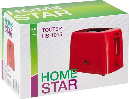 Тостер HomeStar HS-1015 106192 (красный)
