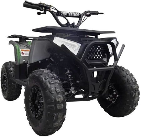 Квадроцикл Motax Grizlik Midi Ps Bw (черный/зеленый камуфляж)