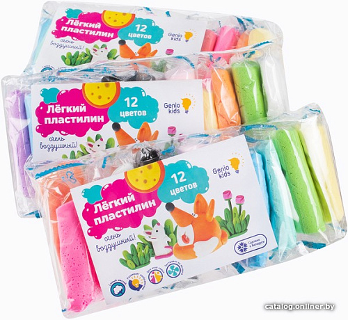 Пластилин легкий Genio Kids Легкий пластилин TA1710SP (12 цветов)