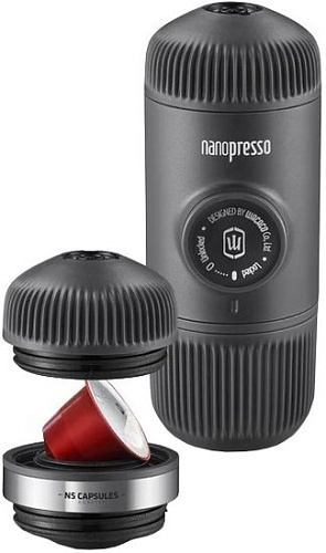 Ручная кофеварка WACACO Nanopresso Grey + NS Adapter
