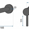 Смеситель Pea Lungo CM547811 (черный)