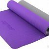 Коврик Starfit FM-201 TPE (5 мм, фиолетовый/серый)