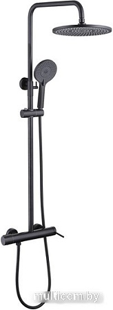 Душевая система Abber Emotion AF8816B (черный матовый)