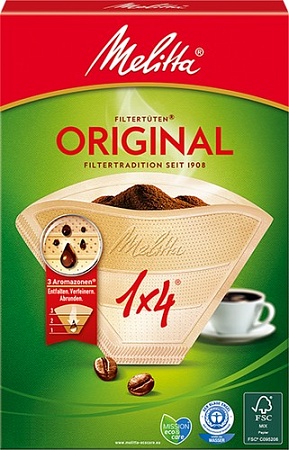 Фильтр для кофе Melitta 1x4-40 Original (коричневый)