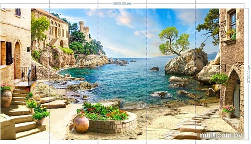 Фотообои ФабрикаФресок Фреска Солнечная гавань 685270 (500x270)