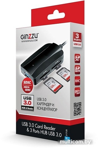USB-хаб Ginzzu GR-317UB