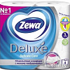 Туалетная бумага Zewa Deluxe Белая 3 слоя (4 рулона)