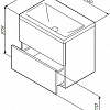 AM.PM Тумба под умывальник 60 M90FHX06022WG