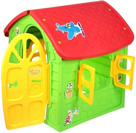 Игровой домик Dohany Деревенский 5075 (красный/зеленый)