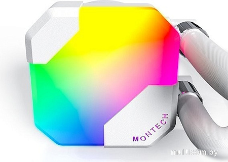 Жидкостное охлаждение для процессора Montech HyperFlow ARGB 240 (белый)