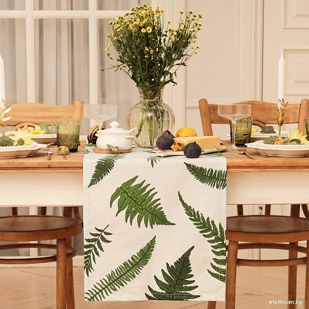 Дорожка на стол Этель Папоротник 10783219