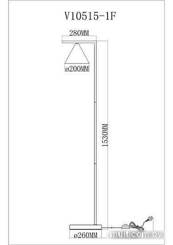Торшер Moderli Omaha V10514-1F