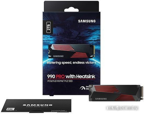 SSD Samsung 990 Pro с радиатором 4TB MZ-V9P4T0CW